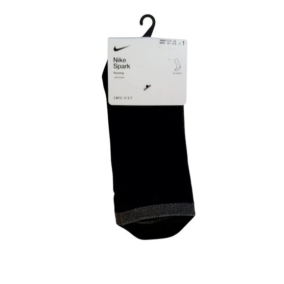 Nike SparK Arch compression support  Running Ankle Socks  Size 10-11.5  Black - Picture 1 of 2